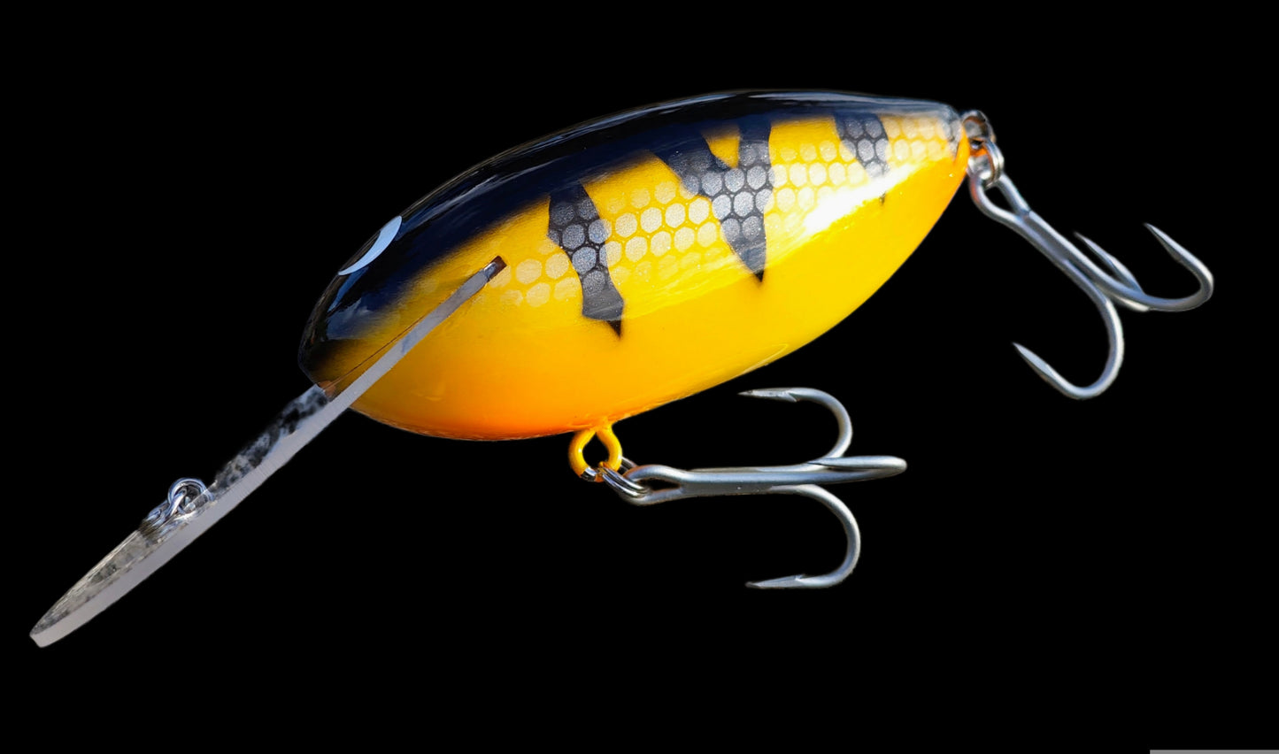 Mudeye Lures The Big One 130mm Timber Crankbait – 65g – 1–2.5m Depth – Murray Cod