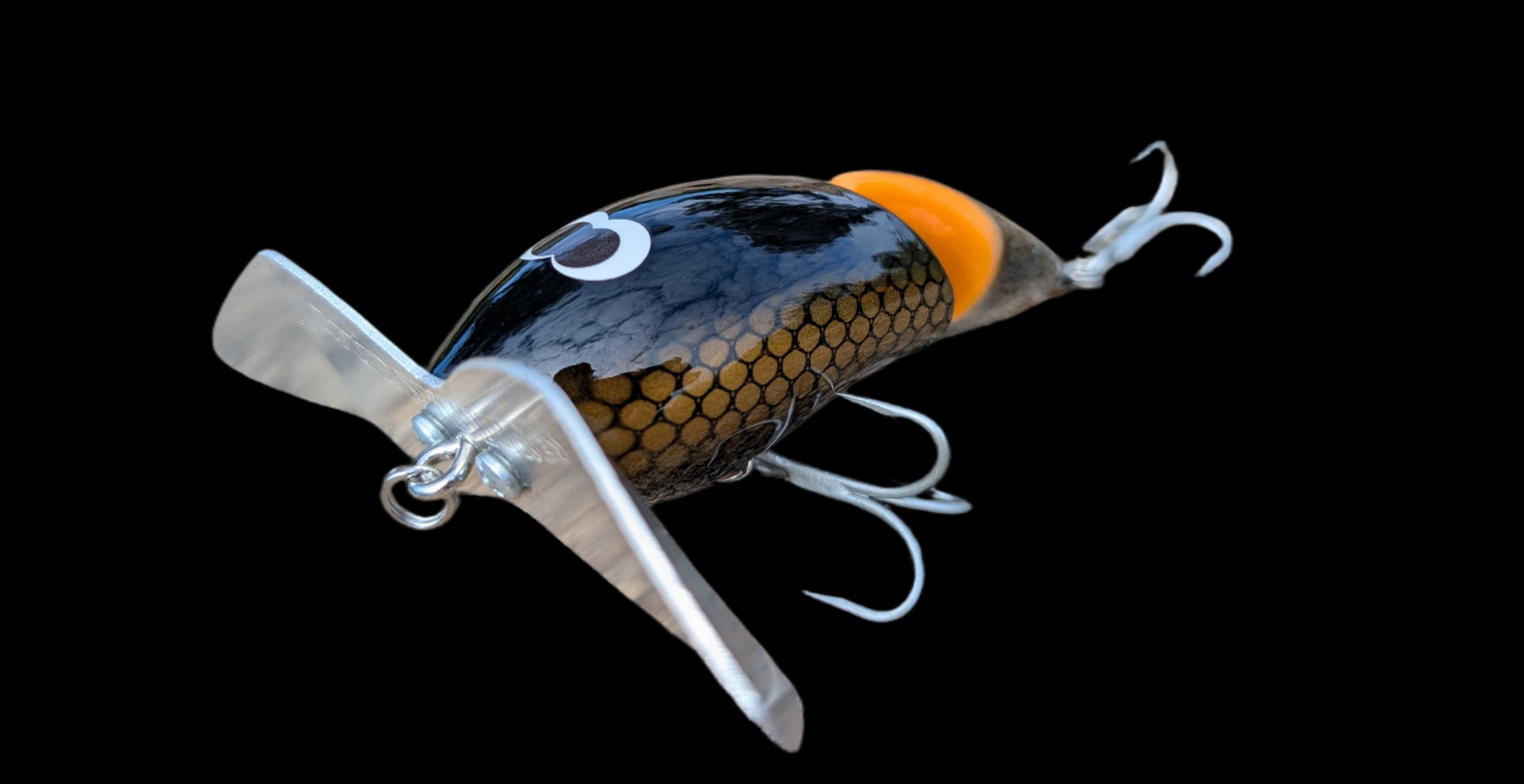 Mudeye Lures Double Paddler 130mm Timber Surface Lure – Murray Cod