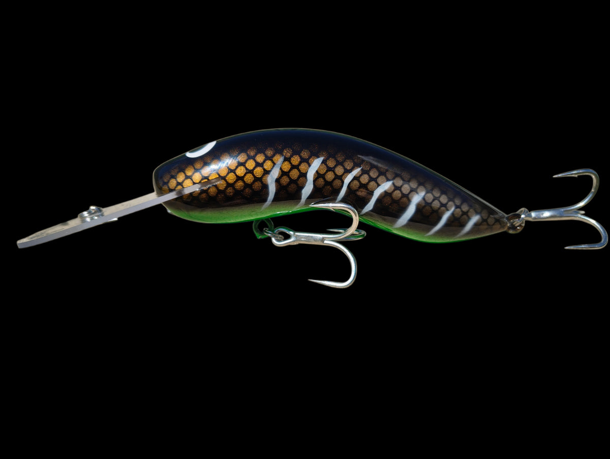 Mudeye Lures 140mm Spring Bait – 65g – Stainless Steel Wire – Murray Cod Lure