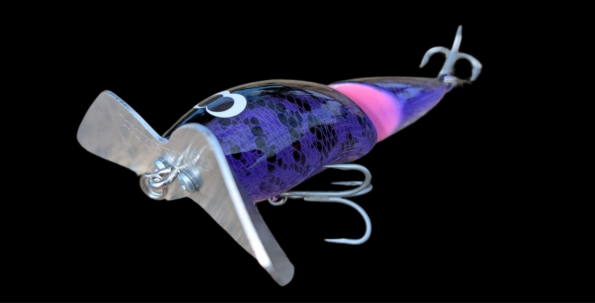 Mudeye Lures Double Paddler 130mm Timber Surface Lure – Murray Cod